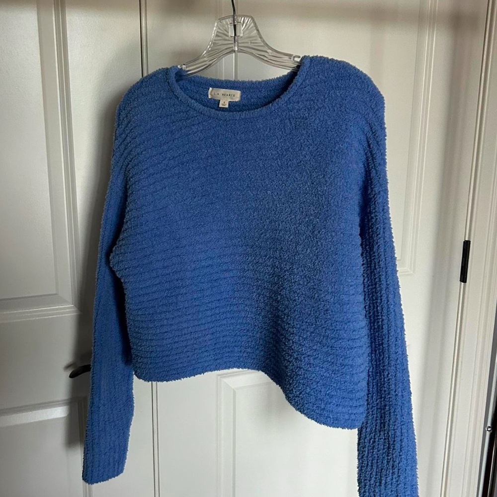 Purple/bluish pacsun LA hearts sweater